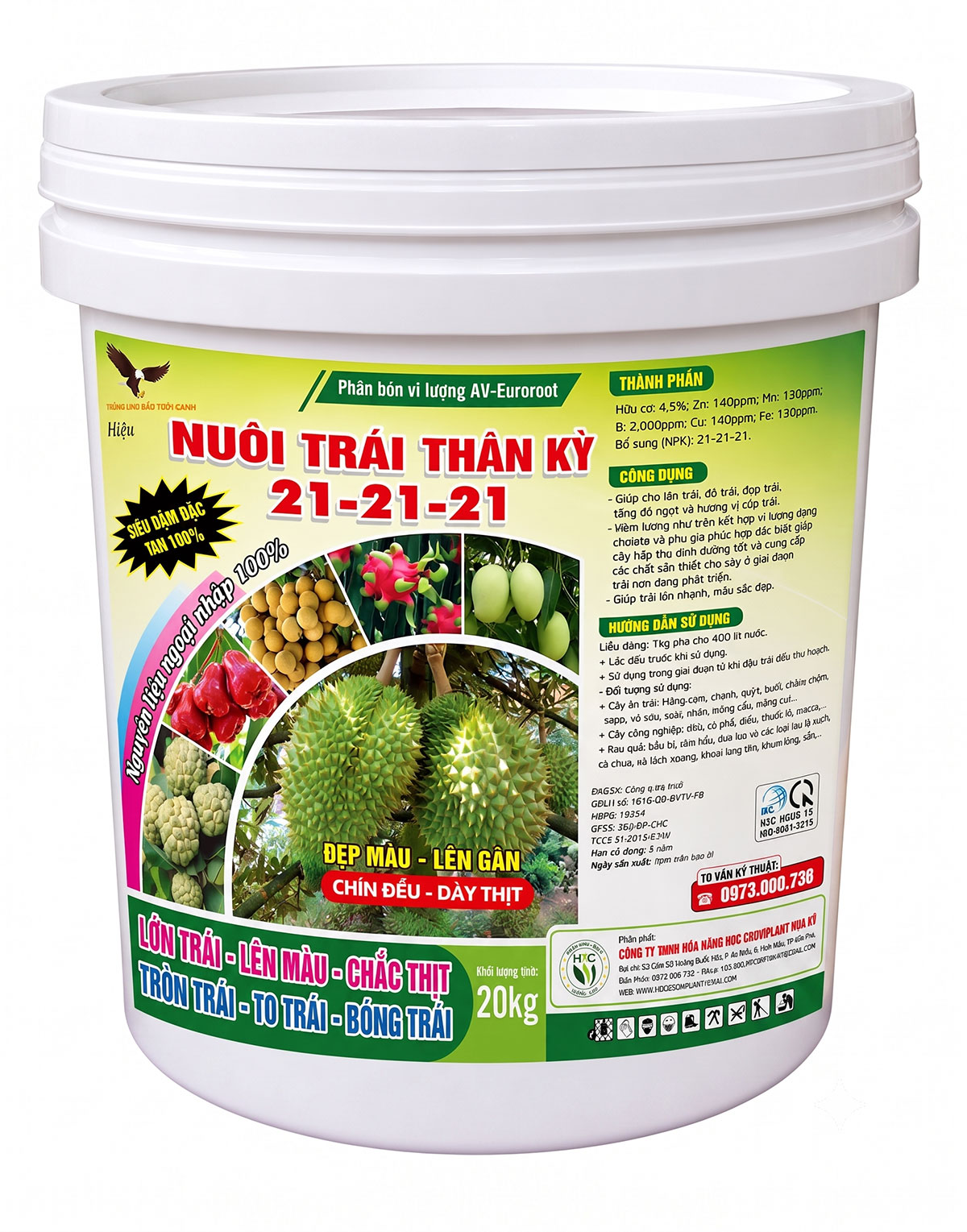 Nuôi trái thần kỳ - 21 21 21 - 20kg
