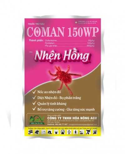 Coman 150wp Nhện Hồng - 250g